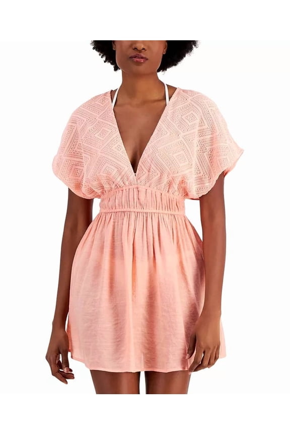 Juniors' Tie-Back Dress Cover-Up Women's Swimsuit