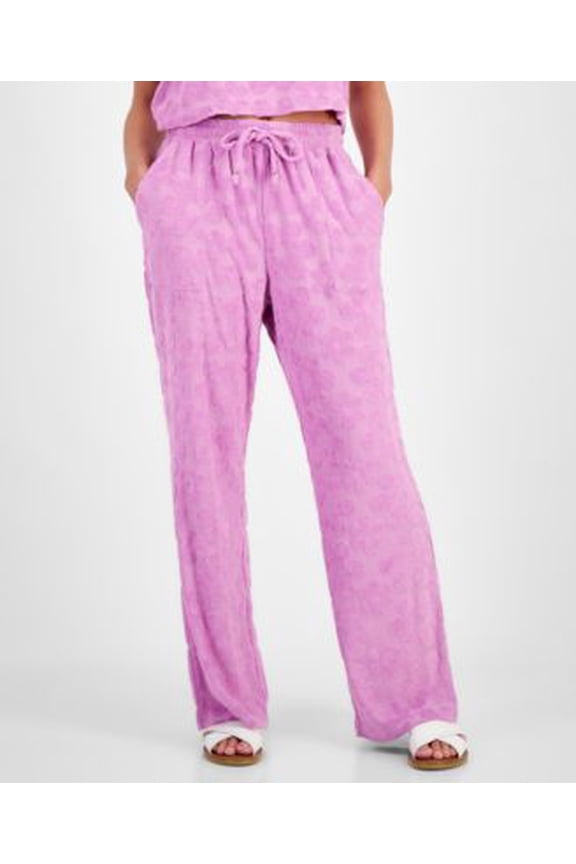 Juniors Velour Drawstring Cov Black XL