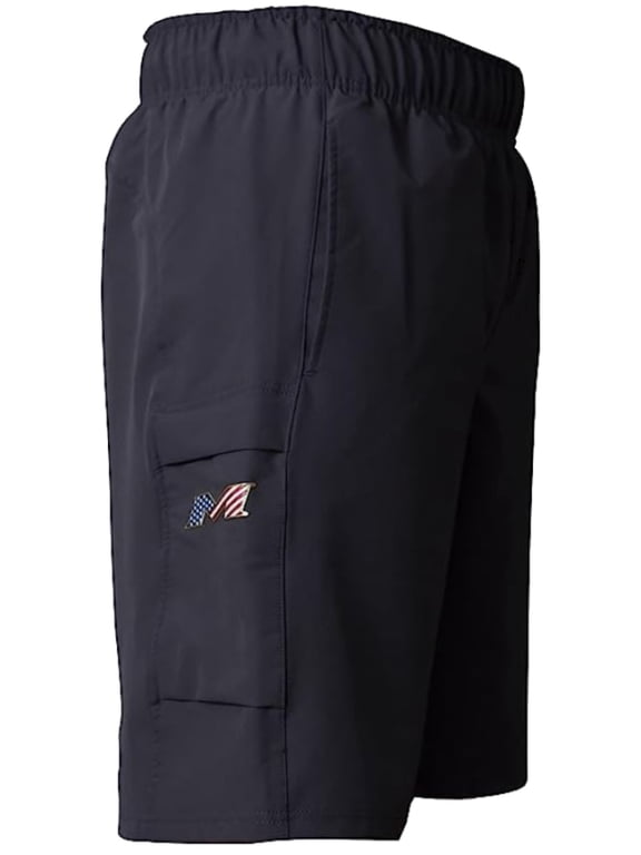 Men's M20 Game & Training Shorts Slowpitch Softball Graphite/USA - (S)