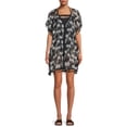 thumbnail image 1 of Miken Women's Poncho Tunic Swimsuit Cover Up with Tassels, 1 of 5