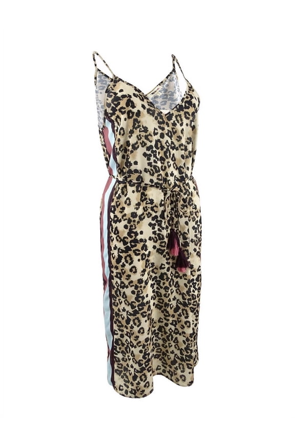 Soft Leopard Printed Cover-up Dress - Soft Leopard