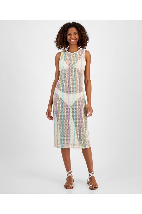 Womens Open Knit Sleeveless C Sand Dolla L