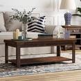 thumbnail image 1 of Mikeor Furniture Sausalito 48" Coffee Table, No Assembly Required, Whiskey Finish C4B191, 1 of 10