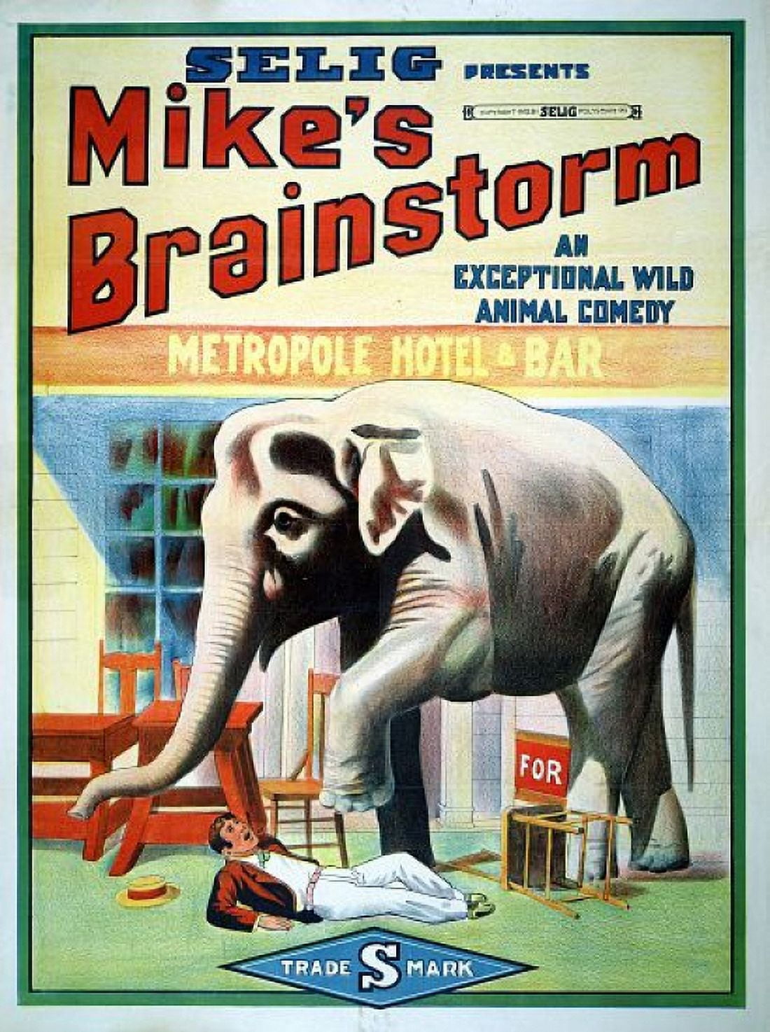 Mikes Brainstorm Selig Movie Canvas Art - (36 x 54)