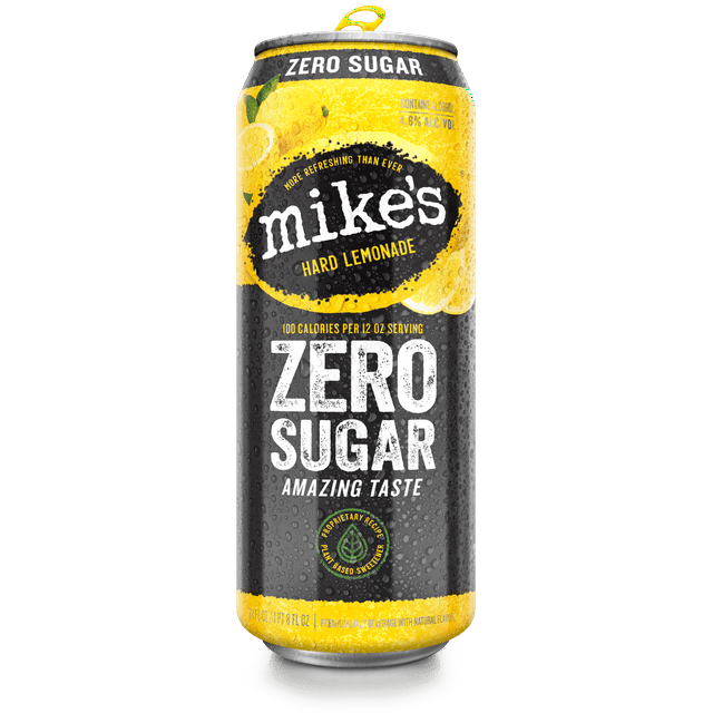 Mikes Hard Lemonade Zero Sugar, Single Serve, 24 fl oz Can, 4.8 ABV