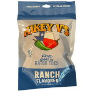 Mikey V's Ranch Gator Toes Deep Fried Garlic Snack Chips, 3.9oz.