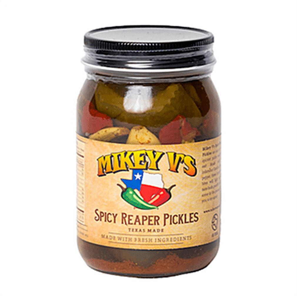  Mrs. Kleins Large Hot Pickles, Bold Spicy Dill Pickle Snack, Spicy Giant Dill Pickles Made with Natural Ingredients, Kosher, Low Carb,  Gluten Free & Vegan