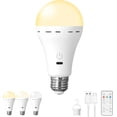 thumbnail image 1 of Mikhai Tri-color light bulb LED Light Bulbs with Remote, No App or Wi-Fi Required, Bulbs (2 Pack), 1 of 7