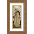 thumbnail image 1 of Mikhail Nesterov 2x Matted 14x24 Gold Ornate Framed Art Print 'St.Olga', 1 of 2