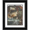 thumbnail image 1 of Mikhail Vrubel 2x Matted 20x24 Black Ornate Framed Art Print 'Flight of Faust and Mephisto', 1 of 2
