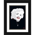 thumbnail image 1 of Miki  11x14 Black Ornate Wood Framed with Double Matting Museum Art Print Titled - Miki Marilyn, 1 of 4