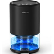 Mikikin Dehumidifiers for Home, Upgraded 35oz Dehumidifier Up to 285 sq.ft with Auto-off, Sleep Mode, 7 Colorful Night Light, Quiet Portable Small Dehumidifiers for Bathroom, Bedroom, Basement, RV