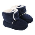 thumbnail image 1 of Mikilon 0-1 Years Baby Cotton Snow Boots Solid Color Soft Sole Snow Shoes Plus Velvet and Thicken Shoes, 1 of 8