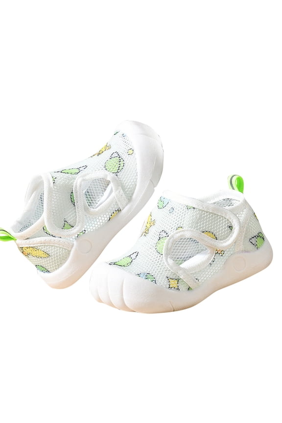 Mikilon 0-4 Years Kids Soft Soled Tennis Shoes Comfortable and Breathable Mesh Slip Shoes