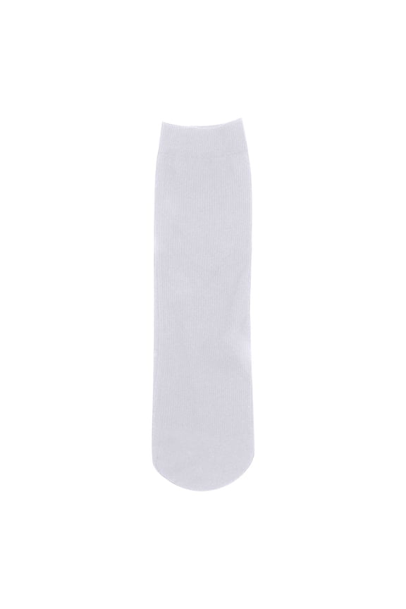 Mikilon 10 Pairs Fiber-thin Elastic Short Socks Solid Color Silk Stockings Comfortable and Breathable Socks