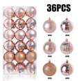 thumbnail image 1 of Mikilon 36ct Christmas Ball Ornaments Shatterproof Christmas Ornaments Set Decorations for Xmas Tree Balls 40mm/1.57" (1.57'', Rose Gold), 1 of 4