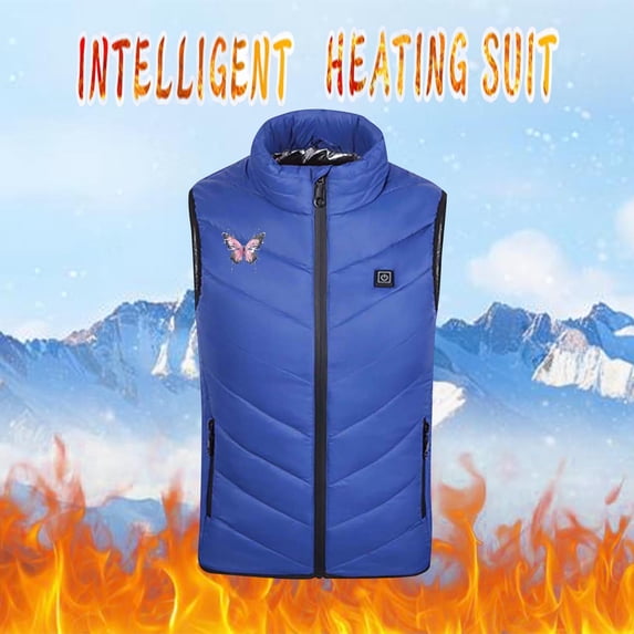 Mikilon 4-14 Years Kids Heated Vest, 3 in 1 Smart Controller, Lights-out Design, Lightweight Heating Vest (Battery Pack Not Included)