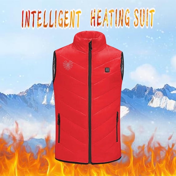 Mikilon 4-14 Years Kids Heated Vest, 3 in 1 Smart Controller, Lights-out Design, Lightweight Heating Vest (Battery Pack Not Included)