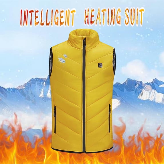 Mikilon 4-14 Years Kids Heated Vest, 3 in 1 Smart Controller, Lights-out Design, Lightweight Heating Vest (Battery Pack Not Included)
