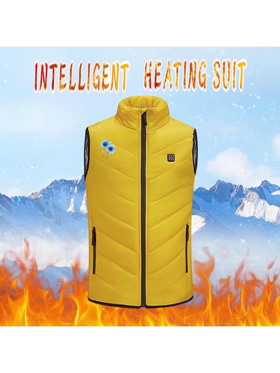 Mikilon 4-14 Years Kids Heated Vest, 3 in 1 Smart Controller, Lights-out Design, Lightweight Heating Vest (Battery Pack Not Included)
