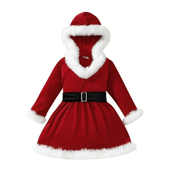 Mikilon Baby Girl Christmas Dress Santa Claus Dress Princess Dress Cute Christmas Outfit