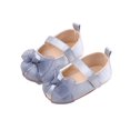 thumbnail image 1 of Mikilon Baby Girls Bow Princess Shoes Size 3-11 Months Spring and Fall Soft Bottom Shoes Casual Versatile Shoes, 1 of 8