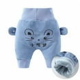 thumbnail image 1 of Mikilon Baby High Waist Warm Pants Size 3-24 Months Cute Graphic Print Belly Butt Pants Winter Thicken Pants, 1 of 3