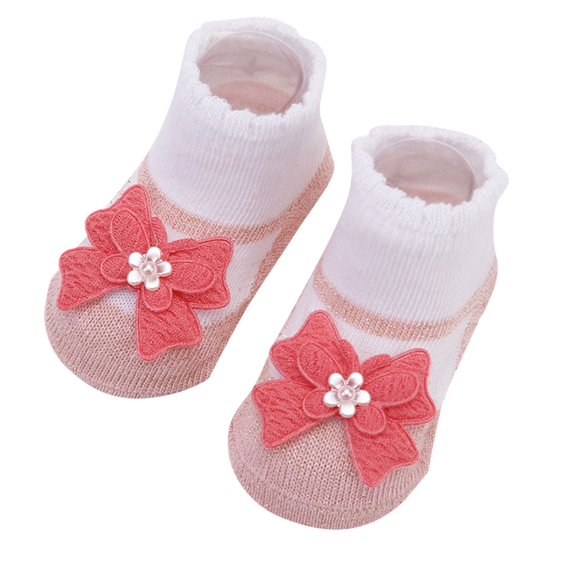 Mikilon Baby Non Slip Grip Cotton Animal Ankle Socks with Non Skid Soles for Newborn Toddler Boy Girl