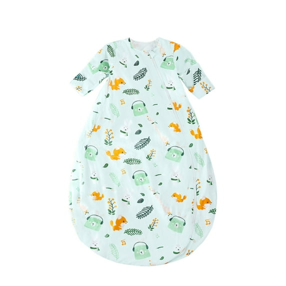 Mikilon Baby Printed Long-Sleeve Wearable Sleeping Bag, Sack, Blanket for 0-5 Years Kids