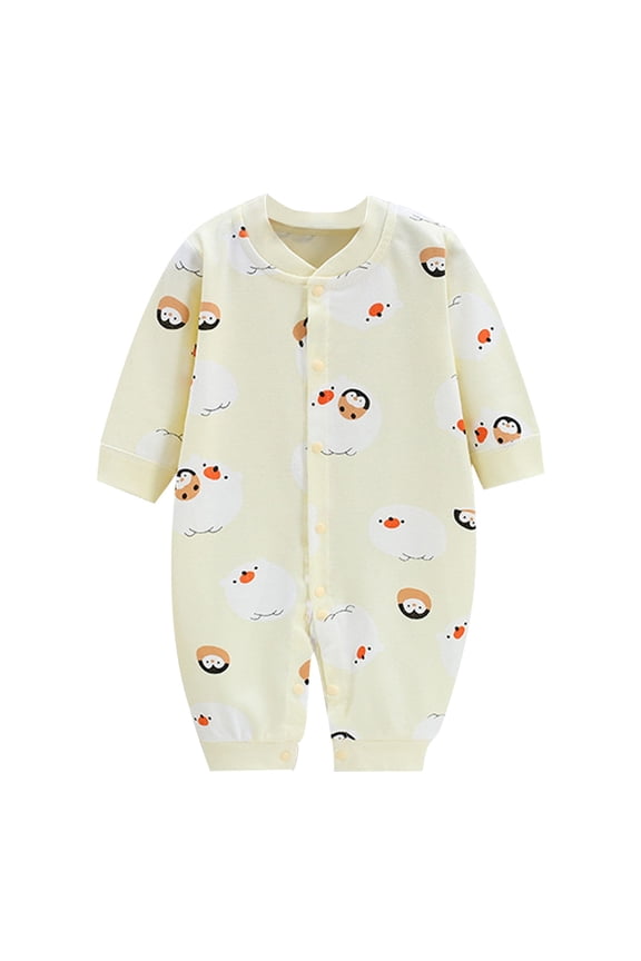 Fesfesfes Baby Side Snap Onesie Cute Graphic Print Rompers Spring and Summer Comfortable Breathable Rompers Round Neck Short Sleeve Side Drawstring ‌Rompers ,Size 0 Month-9 Months