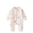 thumbnail image 1 of Mikilon Babys Comfortable Spring and Fall Rompers Side Tied Rompers Adorable Graphic Print Round Neck Long Sleeve and Long Pants ‌Rompers ,Size 0 Month-6 Months, 1 of 3