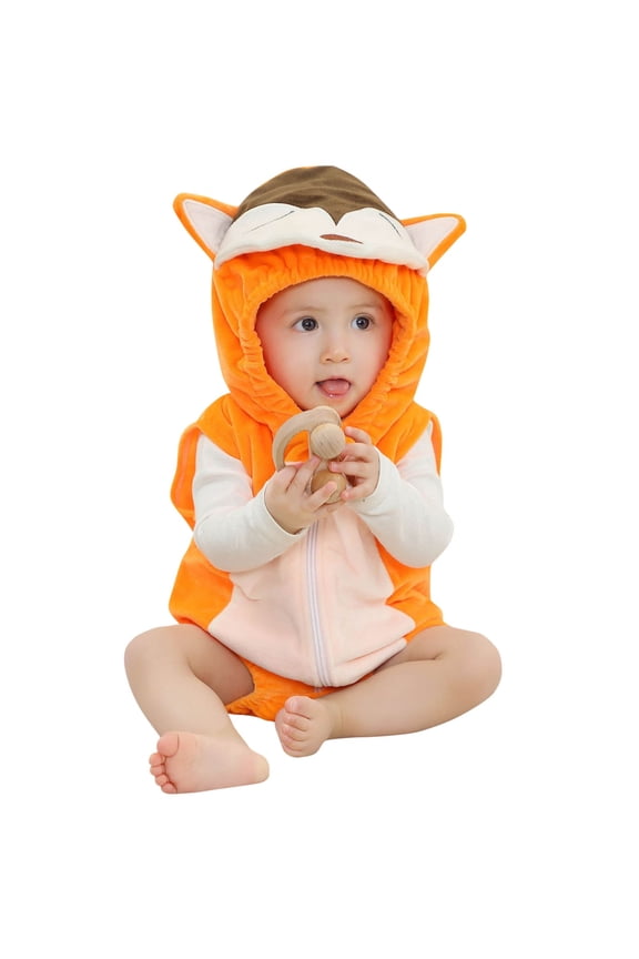 Babys Cute Dinosaurs Rompers Casual Plus Velvet and Thicken Rompers Comfortable Patchwork Color Rompers ,Size 3 Months-12 Months