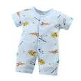 thumbnail image 1 of Fesfesfes Babys Girl and Boys Rompers Playful Adorable Graphic Printed ‌Rompers Comfortable Button-Up Rompers ,Size 0 Month-8 Months, 1 of 3