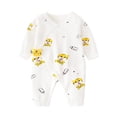 thumbnail image 1 of Mikilon Babys Spring Long Sleeve Rompers Side Snap Wrapping the Hip Rompers Cute Grdphic Print Rompers, 1 of 3