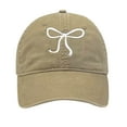 thumbnail image 1 of Mikilon Baseball Caps for Women Fashion Casual Bow Print Versatile Hats Soft-brimmed Adjustable Classic Sun Hats, 1 of 3