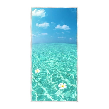 Mikilon Beach Towel，Sea Animal Printed Beach Towel 30x60 Inch, Quick Dry Sand Free Swim Towel for Travel, Swimming Pool, Picnic C
