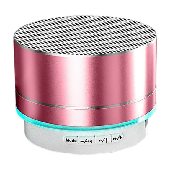 Bluetooth Speaker Metal Bluetooth Speaker Mini Portable Laptop Sound System Rose Gold