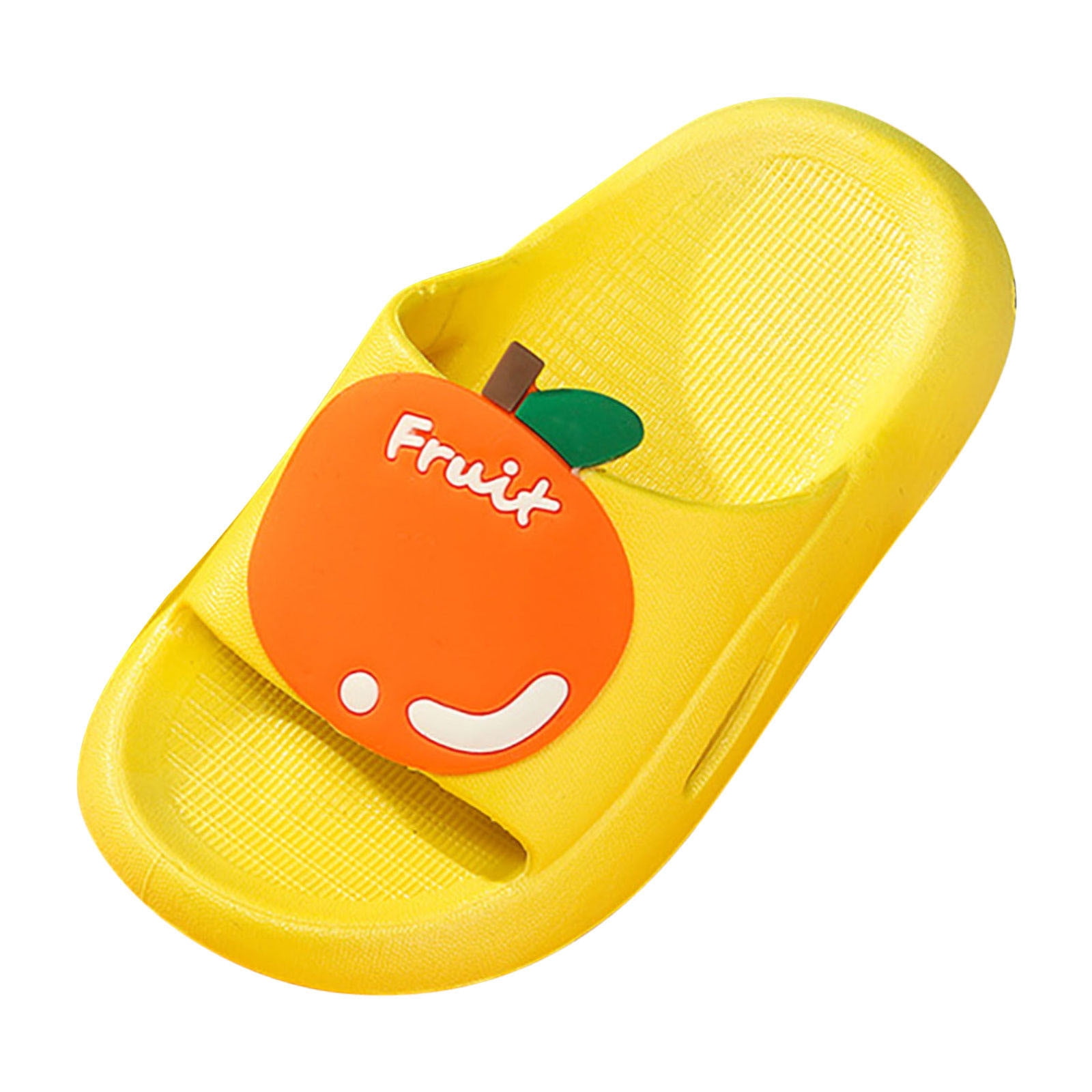 Pillow Slides Sandals Unisex Kids Slippers Cloud Shoes Anti-Slip Fruit  Yellow