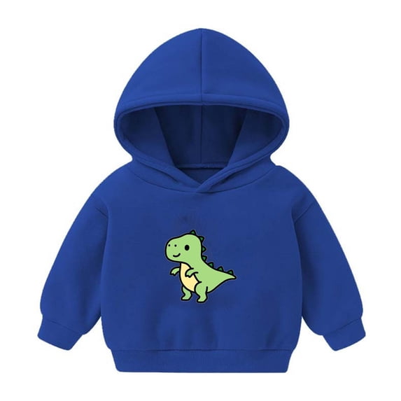 Fesfesfes Boys and Girls Hoodir Sweatshirts Size 3-6 Solid Color Graphic Cute Shirts Long Sleeve Round Neck Printed Casual Sweatshirts Fall and Winter Fashion Clothes