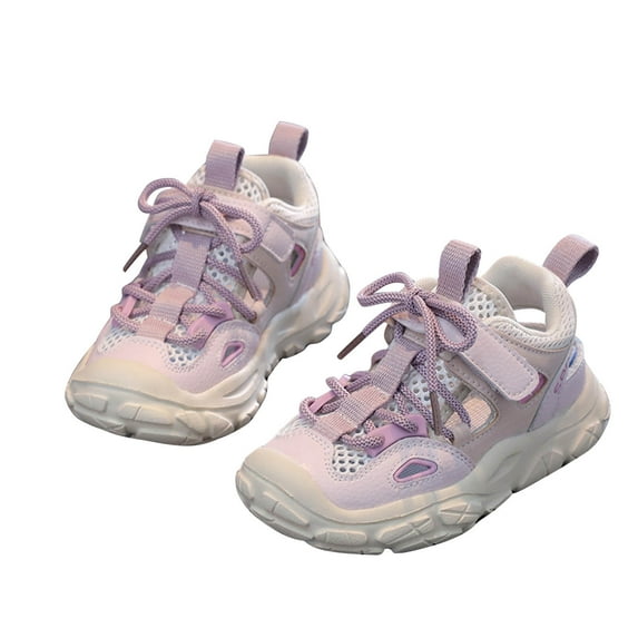 Fesfesfes Boys and Girls Casual Shoes Size 3-12 Years Leisure Mesh Comfortable Soft Sole Non-slip Breathable Running Shoes