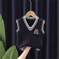 thumbnail image 1 of Mikilon Boys and Girls V-Neck Vests Size 2-8 Years Comfort Knitted Sleeveless Pullover Sweater Vest Girls Uniform Dress Vest, 1 of 3