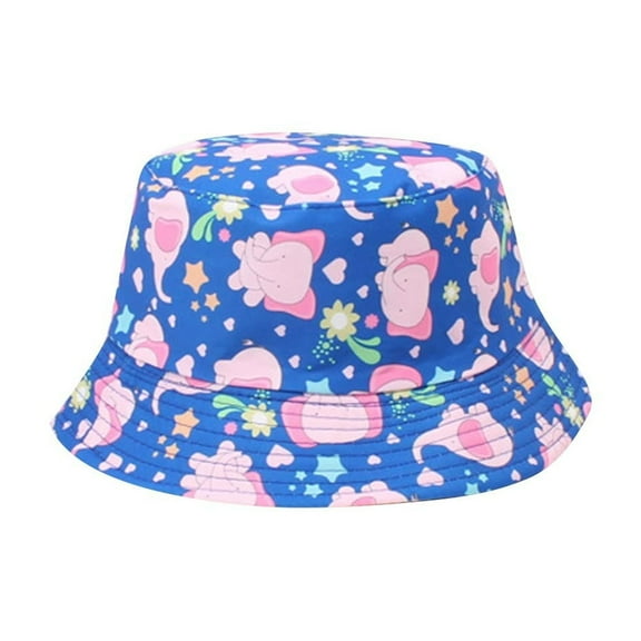 Mikilon Children Versatile Fisherman Hats Comfortable Fashion Sun Hats Can Double Be Worn Wide Brimmed Basin Hats