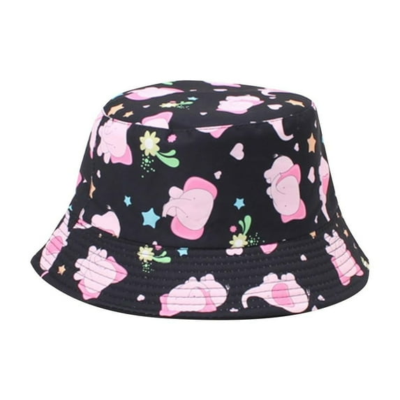 Mikilon Children Versatile Fisherman Hats Comfortable Fashion Sun Hats Can Double Be Worn Wide Brimmed Basin Hats