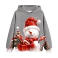 thumbnail image 1 of Mikilon Chirstmas Day Kids Clothes Size 4-14 Thermal Printed Hoodie & Sweatshirts Round Neck Long Sleeve Shirts Fall and Winter Plus Velvet Pullover Clothes, 1 of 3