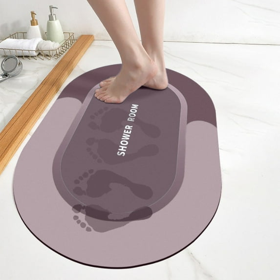 Christmas Decorations Bath Rug Super Absorbent Quick Dry Non Slip Backing Washable Bathroom Floor Mats Shower Rug for in Front of Bathtub Shower Room Red