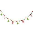 thumbnail image 1 of Mikilon Christmas Decorations Christmas Pull Flag Decorations Lights Bunting Pull Flower Hanging Dress up for Christmas Tree Indoor Dress up with Lights Ornaments Set Multicolor, 1 of 4
