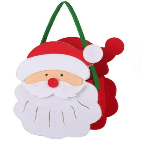Mikilon Christmas Decorations Portable Candy Bag Christmas Fashion Bags Christmas Decoration Decoration Bag A