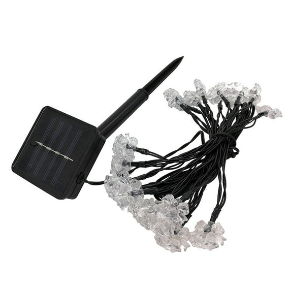 Christmas Lights, Solar Christmas Bell String Light 20LED Fairy-String Light Christmas Decoration, White