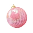 thumbnail image 1 of Mikilon Christmas Tree Decorations, Christmas Sequin Glitter Baubles Balls Xmas Tree Ornament Decoration 8CM, Pink, 1 of 1