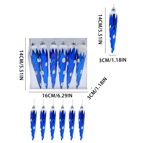 Christmas Tree Decorations, Electroplating Hand Painted Christmas Balls Christmas Decoration Christmas Gifts, Blue